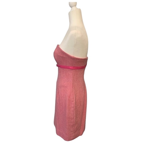 Wool Lilly Pulitzer Pink Strapless Dress - Size 6 - Picture 5 of 11